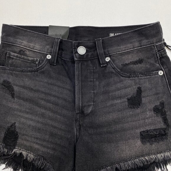 NWT BLANKNYC Black High Waist Distressed Shorts - Picture 4 of 10